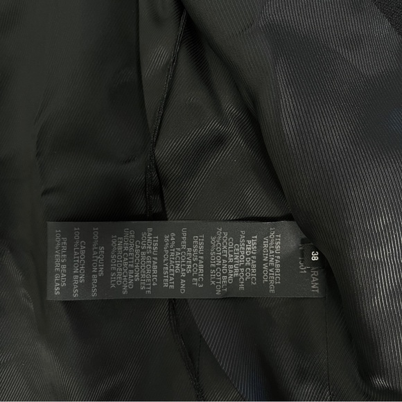 Isabel Marant Black Studded Embellished Wool Blazer Jacket - NEW! - Picture 16 of 17